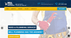 Desktop Screenshot of bellplumbing.com.au